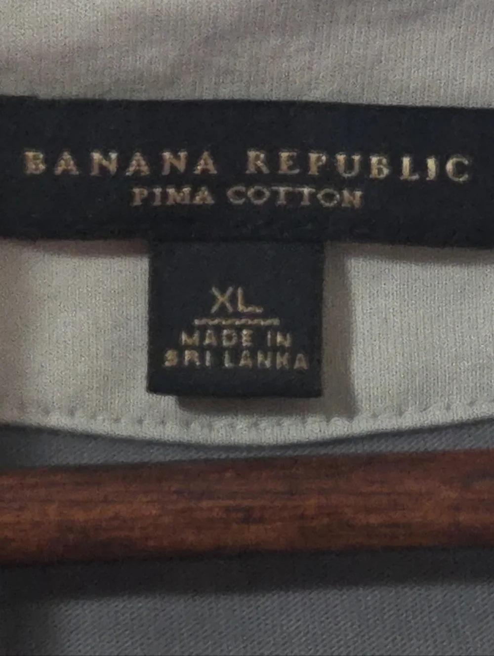 Banana Republic Pima Cotton Men Long Sleeve Polo Shirt  Gray Size XL